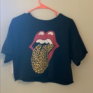 rolling stones crop top